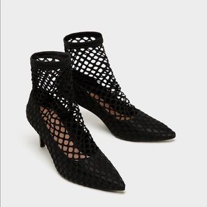 Zara fishnet shoes